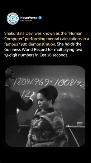 Shakuntala Devi the "Human Computer" #shorts