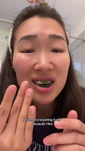 I was so scared omg #whiteningteeth #whiteningstrips #fyp... #Shorts #povangie