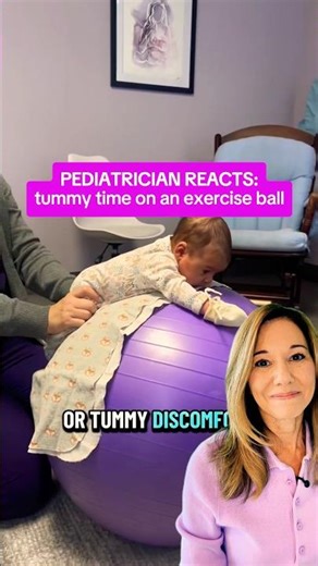 Exercise ball for tummy time?