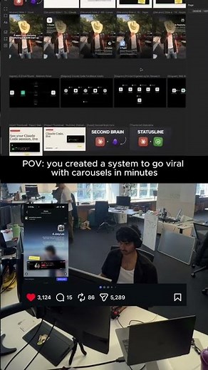 pov: you figured out how to go viral with carousels made by claude