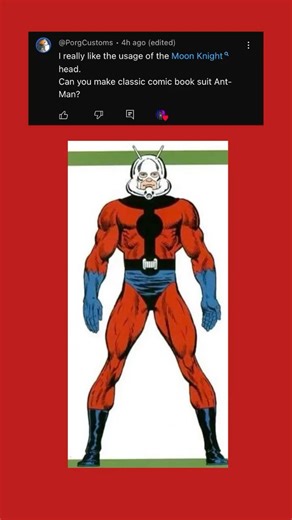 How to make Ant-Man (Classic Suit) from Marvel Comics in Lego