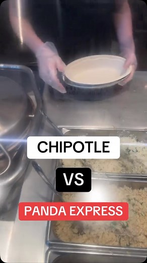 Dillon Wareham on Instagram: "Day four of eating panda express every day and I thought today that we would compare chipotle and panda express since they’re basically both just white rice and chicken!"
