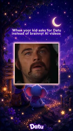 When your kid asks for Datu 💜🐘✨ , not Brain rot AI videos 🚫 ✋