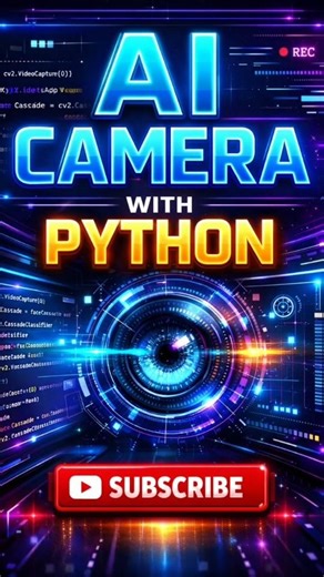 AI Cam With Python #ai #artificialintelligence #technology #pythonprogramming #shorts#computer