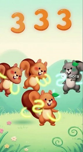 Three Number Curve Adventure! Toddler Counting Song 2025 | Tiny Sparks Numbers #3