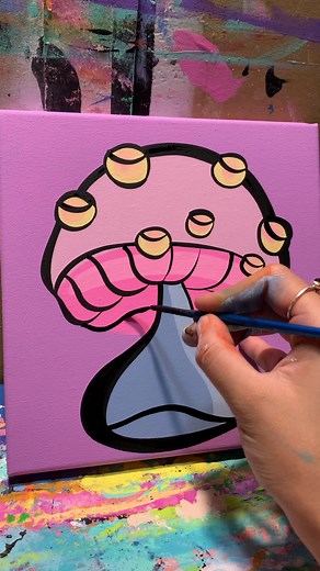 heyy guys! I use a Artiste Series 3750 Short Handle Script Liner Brush from Michaels!✨ #fypシ #art #painting #artist