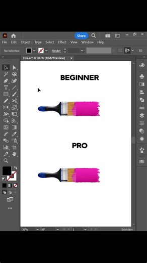 3.6K views · 14 reactions | Part -131 Adobe illustrator 2025 Tips and tricks for Beginners #design #designinspiration #fblifestyle | P' Burn Illustrator Official | Facebook