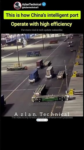 China launch world first ai powered shipping port with zero human interaction#ai #remotework