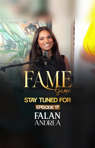 ✨ In Episode 17 of FAME GAME, we sit down with the soulful and sensational Falan Andrea — singer, songwriter, and one of Sri Lanka’s most captivating new voices. With her unique sound and powerful performances, Falan is redefining what it means to be an artist in today’s music scene. 🎙 Join Kumar de Silva and Rozanne Diasz as they explore Falan’s musical journey from her early inspiration to taking centre stage, her creative process, and the stories behind the songs that move hearts. From break