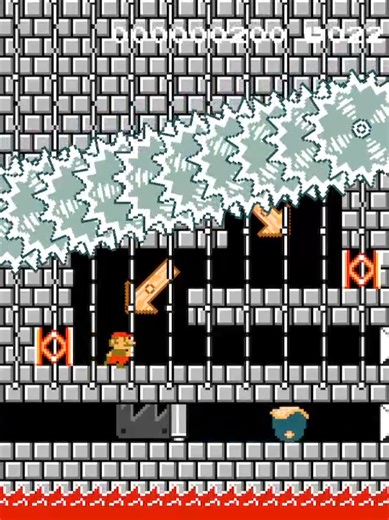30-Second Castle Level Speedrun in Super Mario Bros