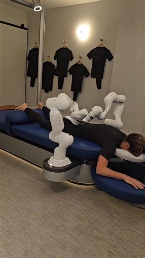 Would you try this?! #aescapepartner #massagetherapy #massage #robotics #robot #future | Laura Novack