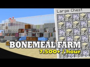 FAST BONEMEAL FARM | 7.5K ITEM/H | Minecraft 1.21.10