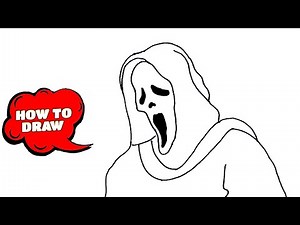 How to Draw a Ghost Face | Ghost Drawing Easy