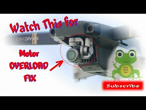 How to Fix GIMBAL Motor OVERLOAD error on DJi Mavic Pro from Start to Finish