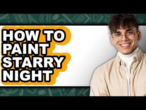 How to Paint Starry Night - Step by Step