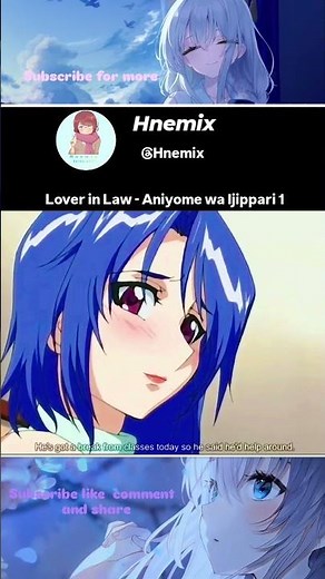 Lover in Law - Aniyome wa Ijippari 1 || #anime #shorts