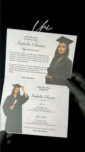 Convite de Formatura Direito Personalizado ⚖️🎓