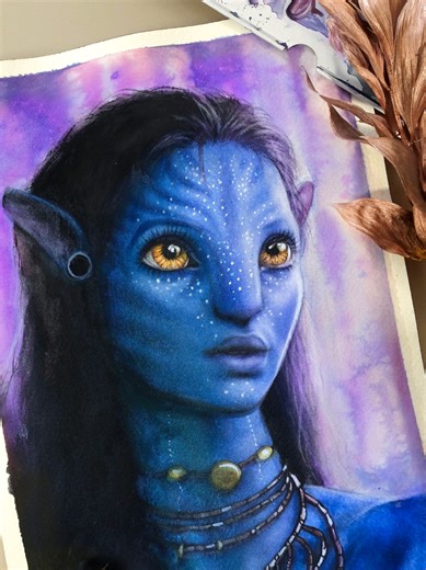 Neytiri Watercolor Painting: A Creative Challenge