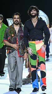 Shivan & Narresh at Lakmē Fashion Week in partnership with FDCI. Shivan & Narresh’s Resort 2025 brings French artistry to life through a bold fusion of fashion and painterly vibrance, inspired by Fernand Léger. Celebrating 15 years, the collection revives LégerLeisure, a signature print known for its kaleidoscopic vibrance and abstract design. Featuring 45 striking ensembles, it embodies summer indulgence with relaxed yet refined menswear silhouettes and statement womenswear that exudes effortle