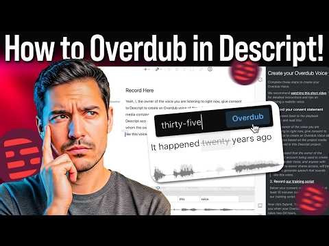 How to Overdub in Descript (Step by step)