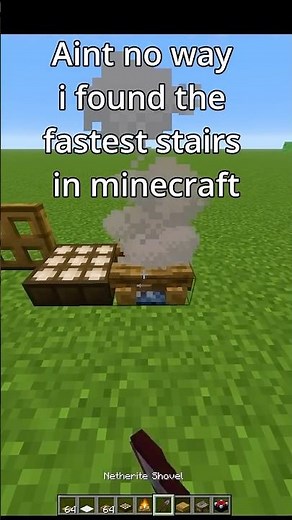 World’s FASTEST Stairs in Minecraft… 🤯 #minecraft