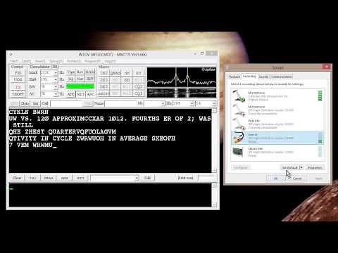 MMTTY Sound Input Level