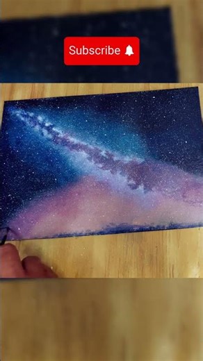The Most Satisfying Way to Paint the Milky Way! 🌌✨ #shorts #painting