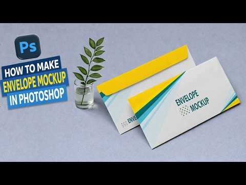 How to Create Regular Size Envelope Mockup Tutorial in Photoshop | Adobe Photoshop Tutorial