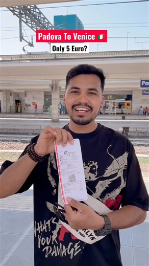 Train 🚊 Journey From Padova To Venice 🇮🇹