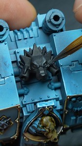Warhammer 40k Björn the fellhand nmm Silver painting . #warhammer40k #warhammercommunity #warhammer #warhammerpainting #paintingwarhammer #paintingwarhammer40k #w40k #spacewolves #spacewolves40k #miniaturepainting | Wavecolors - Paintingstudio