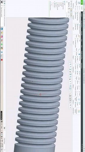 How to create external threads in CREO #short #shorts #3d