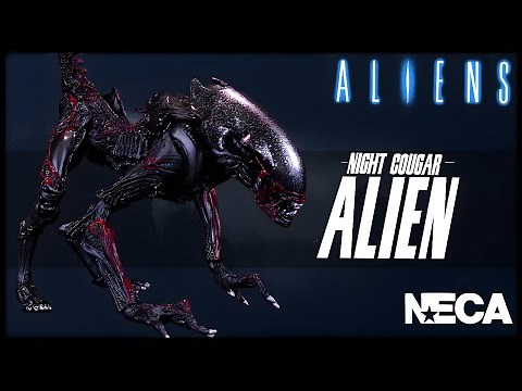 NECA Toys Aliens Night Cougar Alien Figure Review ‪@TheReviewSpot‬