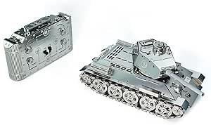 Time for Machine - Tank T-34 - RC Model Tank, 3D Puzzle, 3D Model Kit for Self Assembly, Scale 1:35