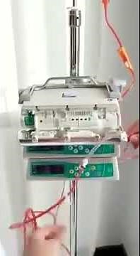 How to load an infusion set or line. B. Braun Infusomat Space pumps