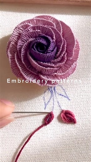8.4K views · 102 reactions | Beautiful flower hand embroidery Stitch 鹿瑱 #new #fb #handmade #embroidery #needlework #foryouシ #fbreelsfypシ゚viralシ #fbreelsfypシ゚viralfbreelsfypシ゚viral | Embroidery Patterns | Facebook