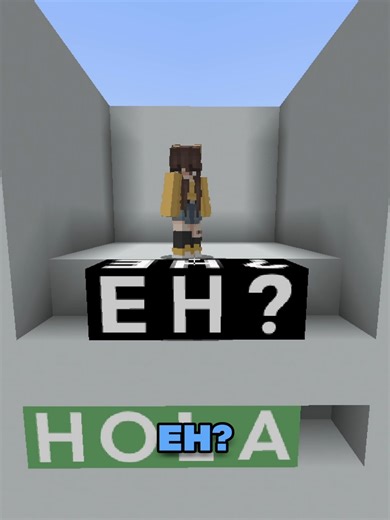 Adivina la palabra HOLA en Minecraft