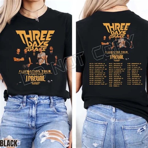 Three Days Grace Alienation Tour T-Shirt, I Prevail Special Guests