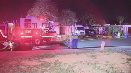 Fire crews from Tempe and Phoenix responded to a house fire caused by an electric vehicle, resulting in significant damage. | 12News