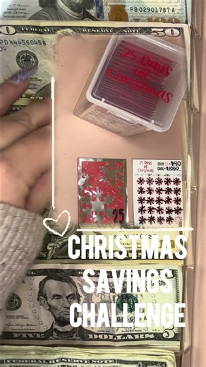 Let’s fill envelopes 25 of my Christmas Fund Savings Challenge! 🤑#savings #moneytips