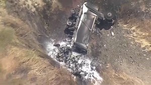 7.6K views · 40 reactions | I-580 BIG RIG CRASH A collision and fire involving two big-rig trucks on eastbound I-580 at the Altamont Pass that sent one of the vehicles over an embankment has closed two lanes of the freeway, according to authorities. More on the crash: https://cbsloc.al/3048jzb | KPIX CBS San Francisco Bay Area | Facebook
