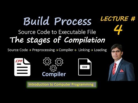 The stages of Compilation | Source Code to Executable | Build Process Preprocessing Linking Loading