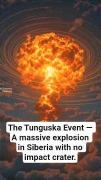 The Tunguska Event — A massive explosion in Siberia with no impact crater. | #shorts #history