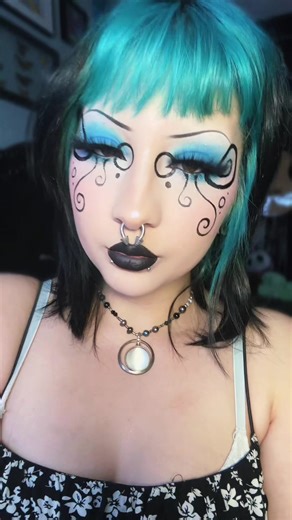 #makeup #whimsical #eyeliner #makeupart #fyp | Eye Liner