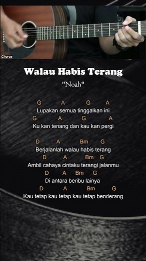 Walau Habis Terang - Noah | Chord Gitar Mudah dan Lirik #chordgitar