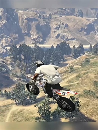 Mountain Top Jump to Death 😱🏍 | GTA V Extreme Drop