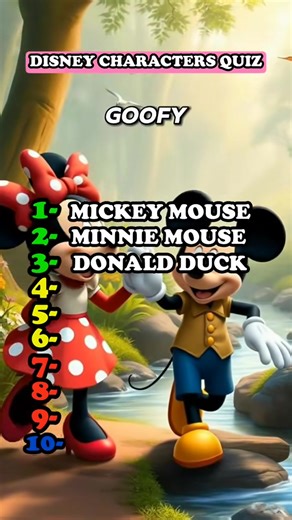 Disney Character Quiz Can You Get 1010 Only Genius Can Get Them | Asaddailyquiz