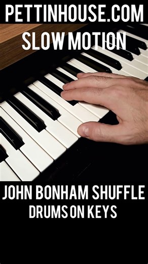 How to Play John Bonham Shuffle Drums on Keyboard #kontaktlibrary #pettinhouse #drums