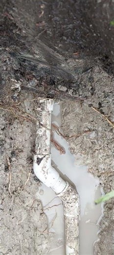 weston water meter box flawed installation cracked pipe after lawnmower ran over it