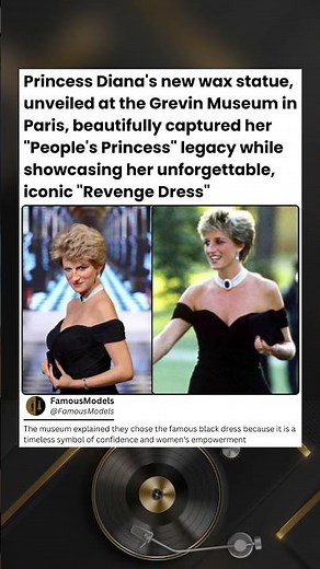 Princess Diana's new wax statue, unveiled at the Grevin Museum in Paris, beautifully captured her
