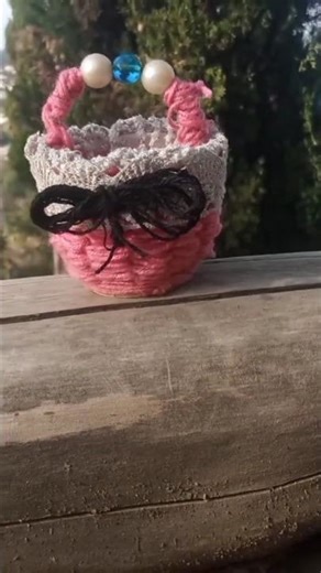 #incredible crafting a basket with disposal glass#craft #diyhomedecor